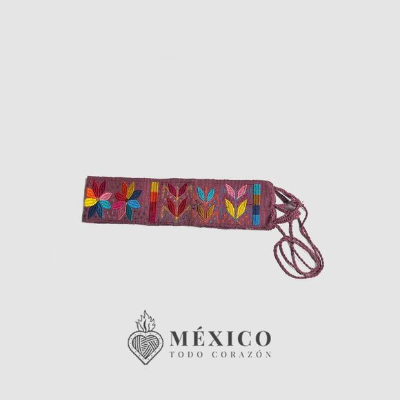 Mexican Folkloric belt day of the dead 5 de Mayo colorfull mexico todo corazon - Picture 2 of 4
